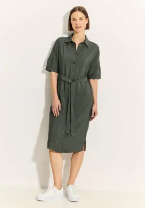 144019 - Shirt Dress - Khaki Green - Cecil