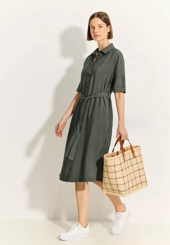 144019 - Shirt Dress - Khaki Green - Cecil