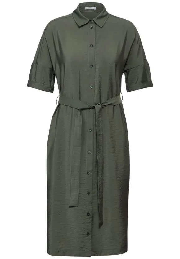 144019 - Shirt Dress - Khaki Green - Cecil