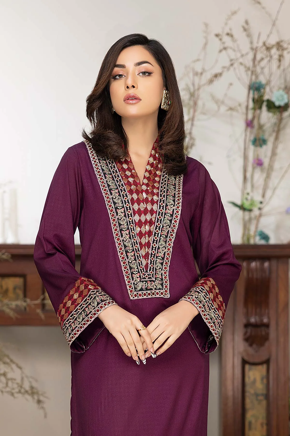 2-Pc Gripe Silk Shirt With Gripe Silk Qlot Trouser CNP22-22-S-B