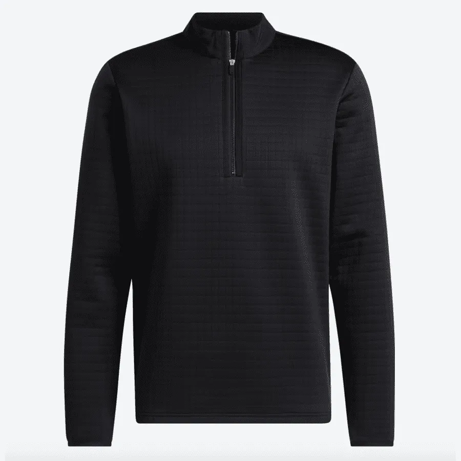 Adidas (DWR) Water Repellent 1/4 Zip Pullover - Black