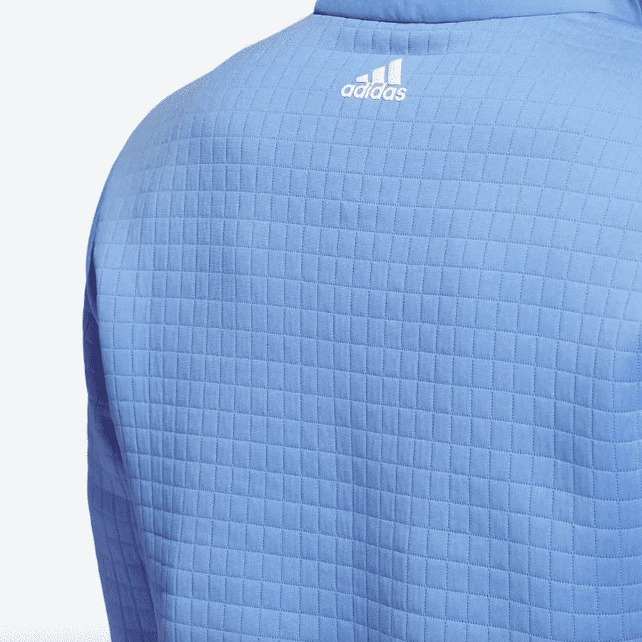 Adidas (DWR) Water Repellent 1/4 Zip Pullover - Blue