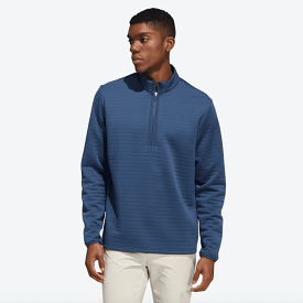 Adidas (DWR) Water Repellent 1/4 Zip Pullover - Navy