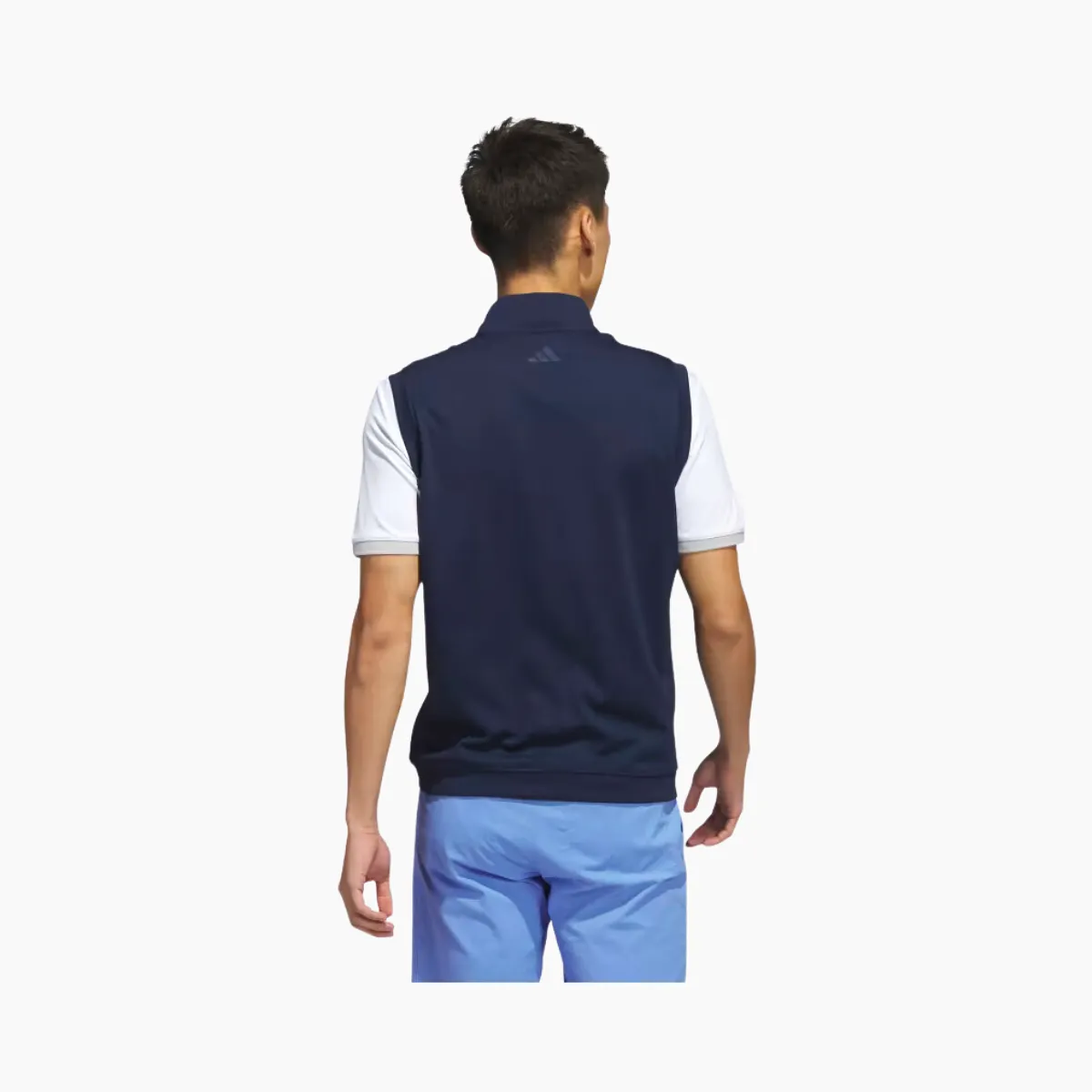 Adidas Elevated 1/4 Zip Pullover Men's Golf Vest - Collegiate Navy