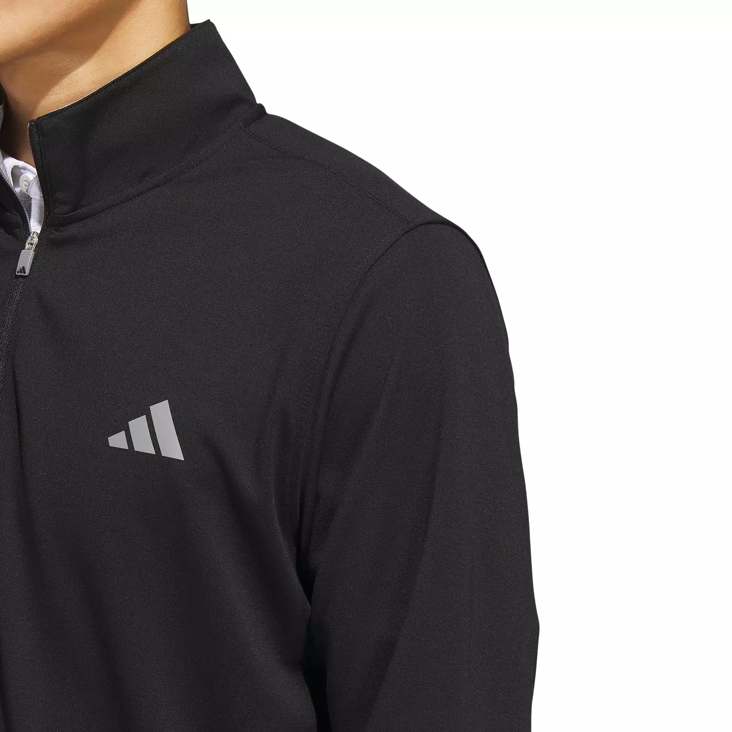 adidas Golf Elevated Quarter Zip Pullover - Black