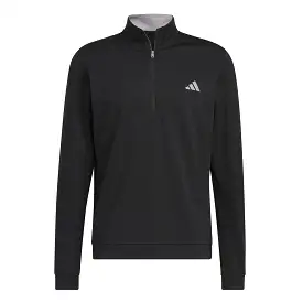 adidas Golf Elevated Quarter Zip Pullover - Black