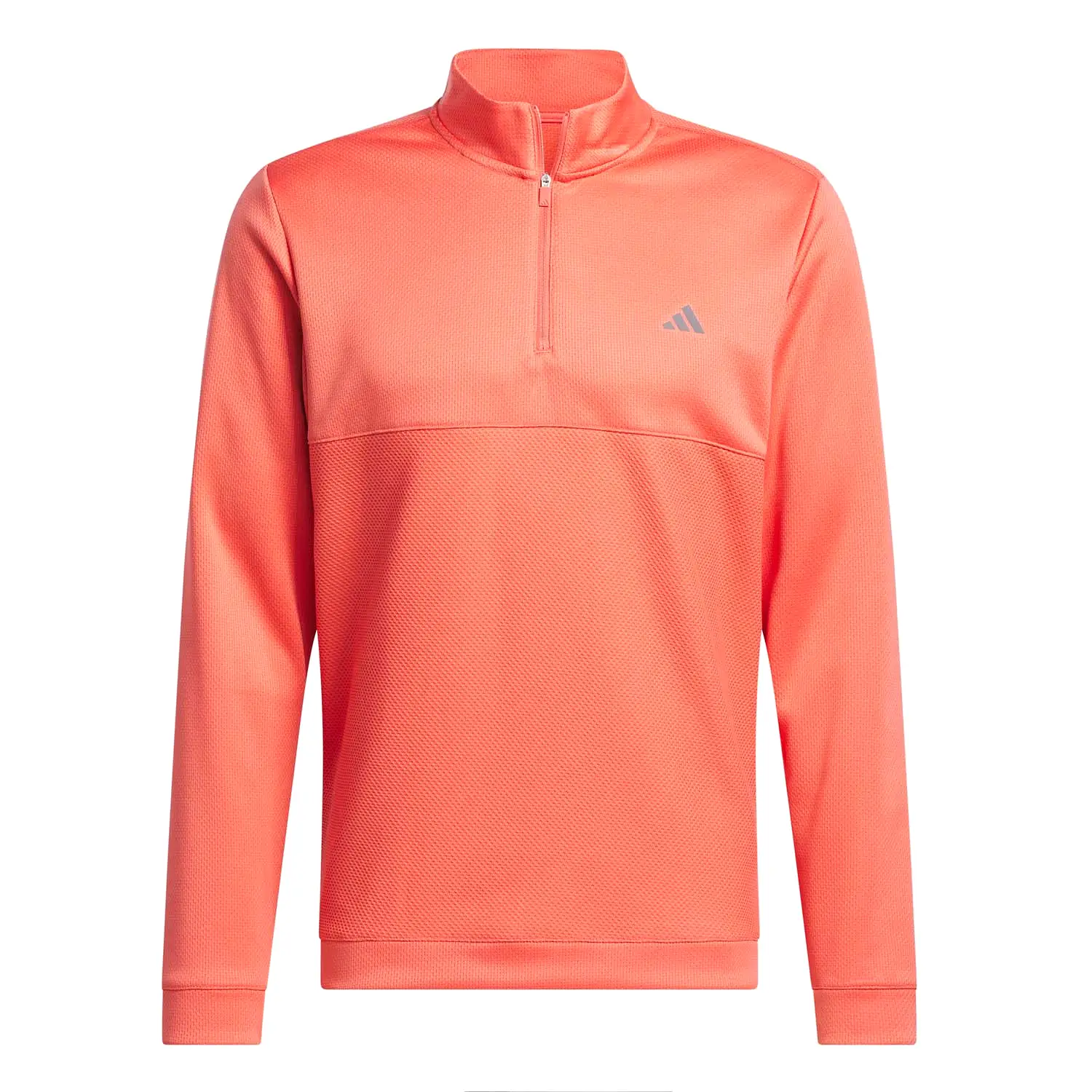 adidas Golf Ultimate365 Textured Half Zip Pullover - Preloved Scarlet