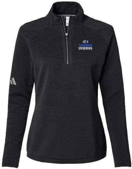 Adidas Ladies Spacer Quarter-Zip Pullover