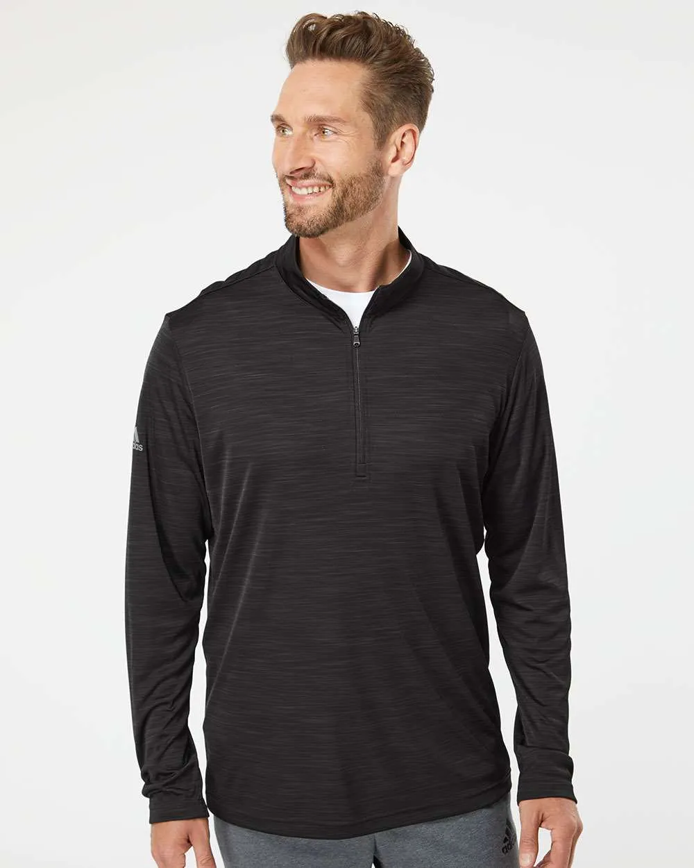 Adidas Lightweight Mélange QuarterZip Pullover