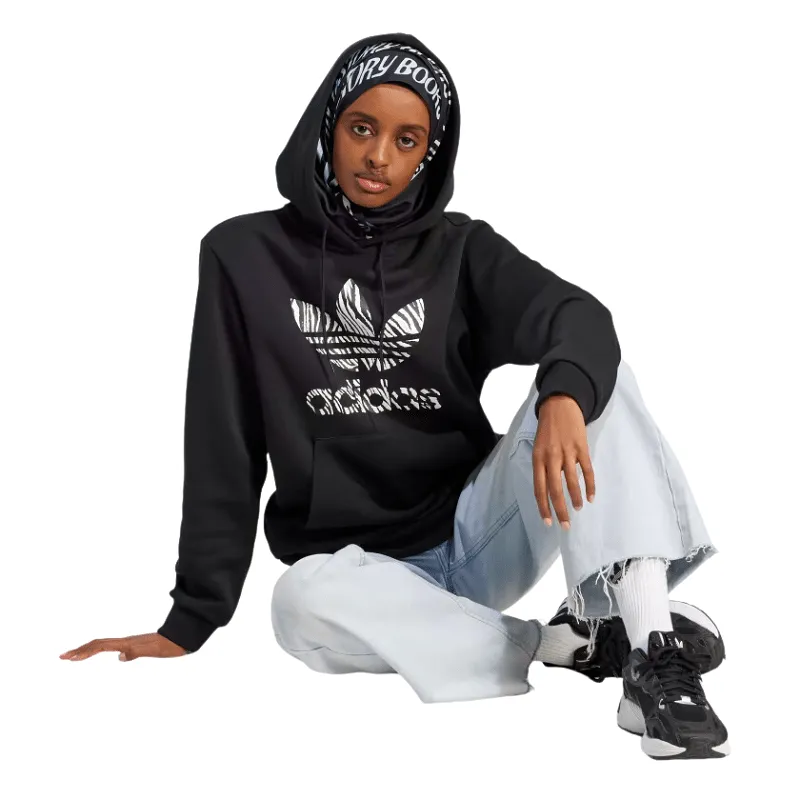 adidas ZEBRA ANIMAL PRINT INFILL HOODIE - Women's