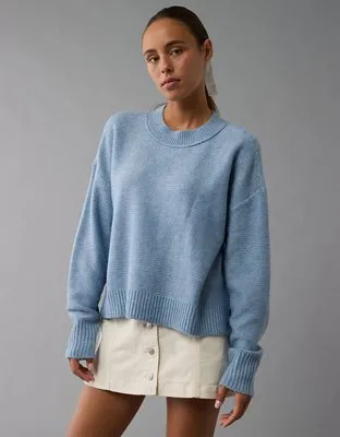 AE Slouchy Cropped Pullover Sweater-