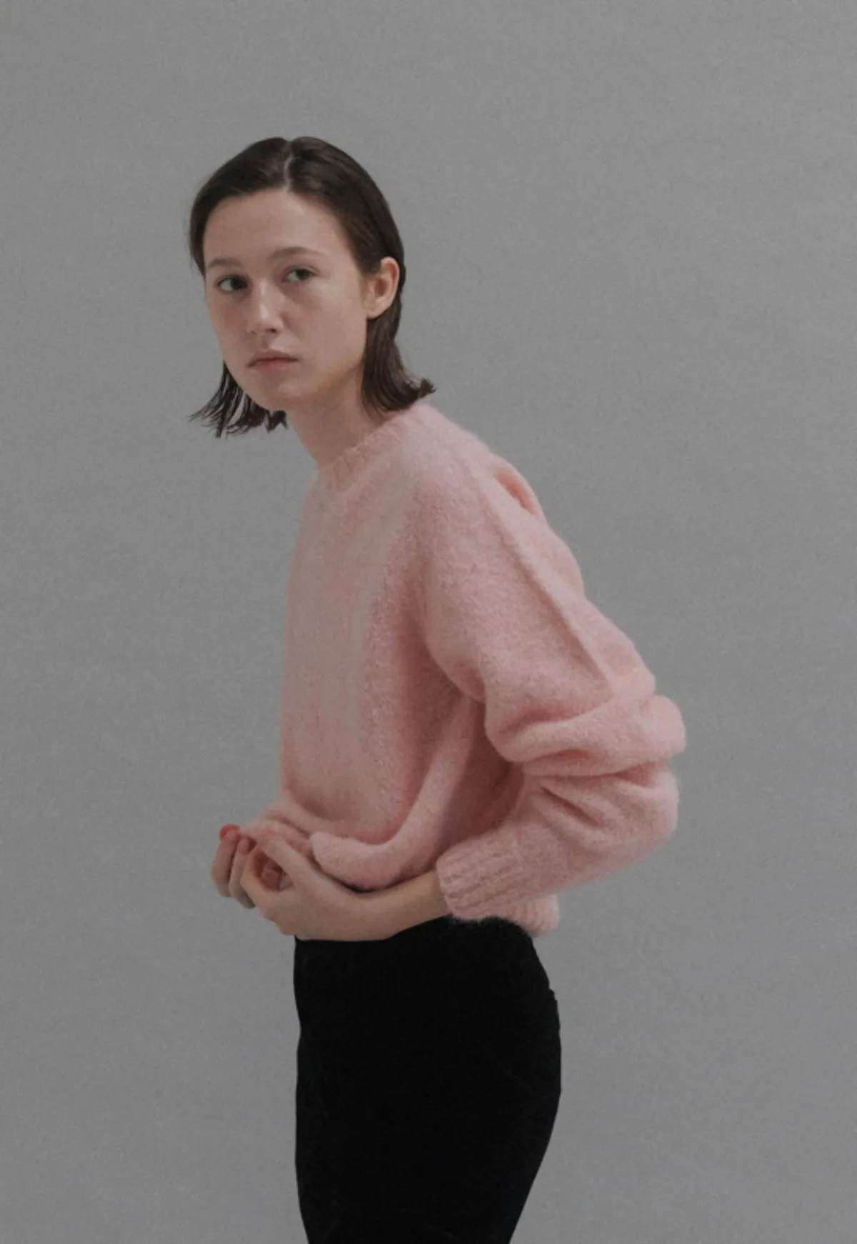 Alpaca Pullover Sweater - pink