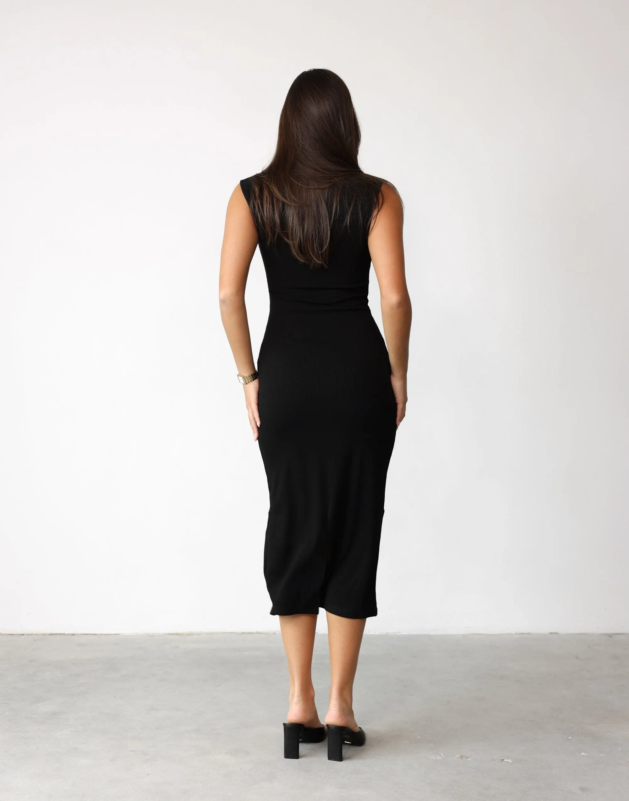 Avi Maxi Dress (Black)