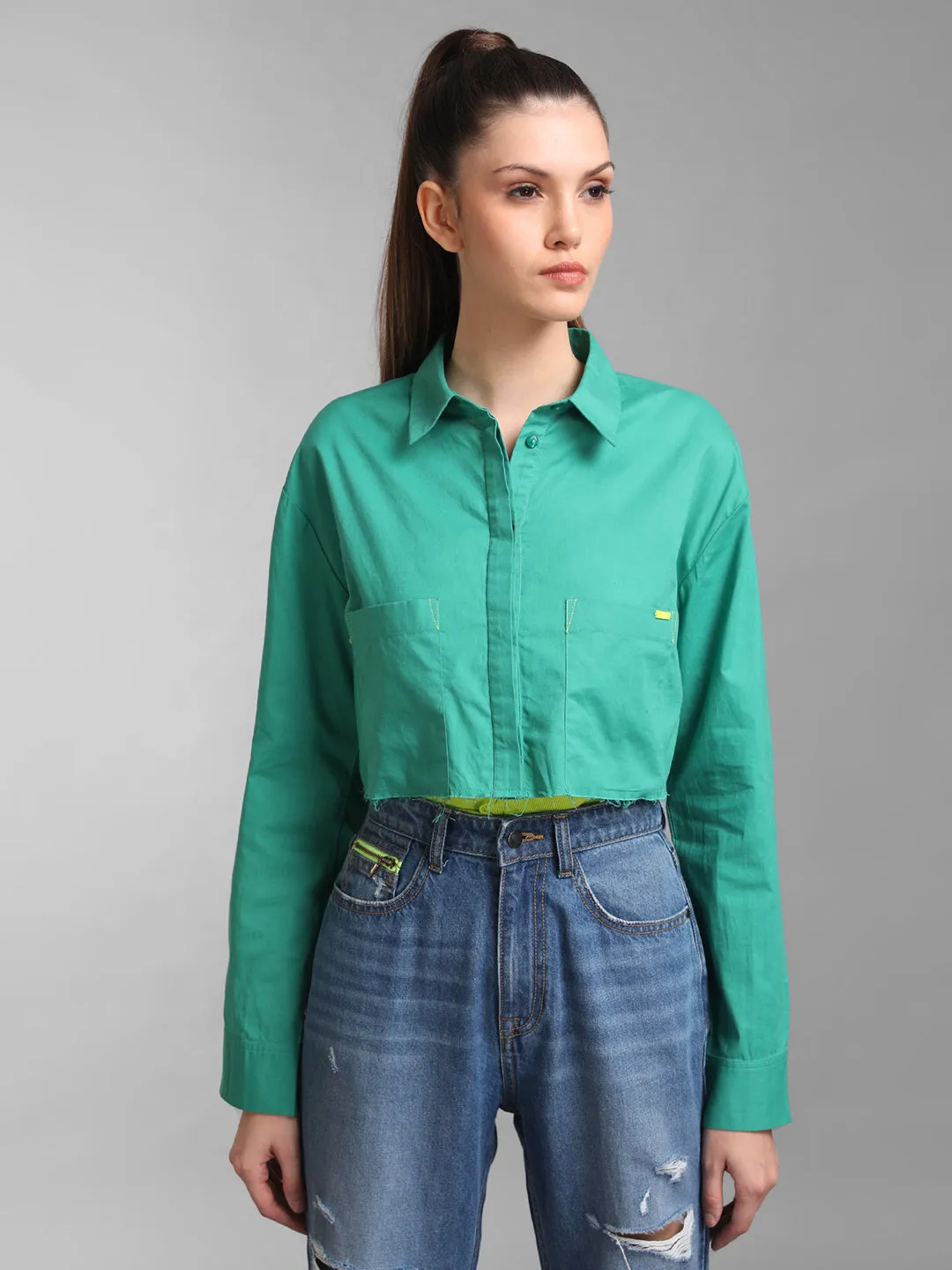 Boxy Full Sleeves Shirt