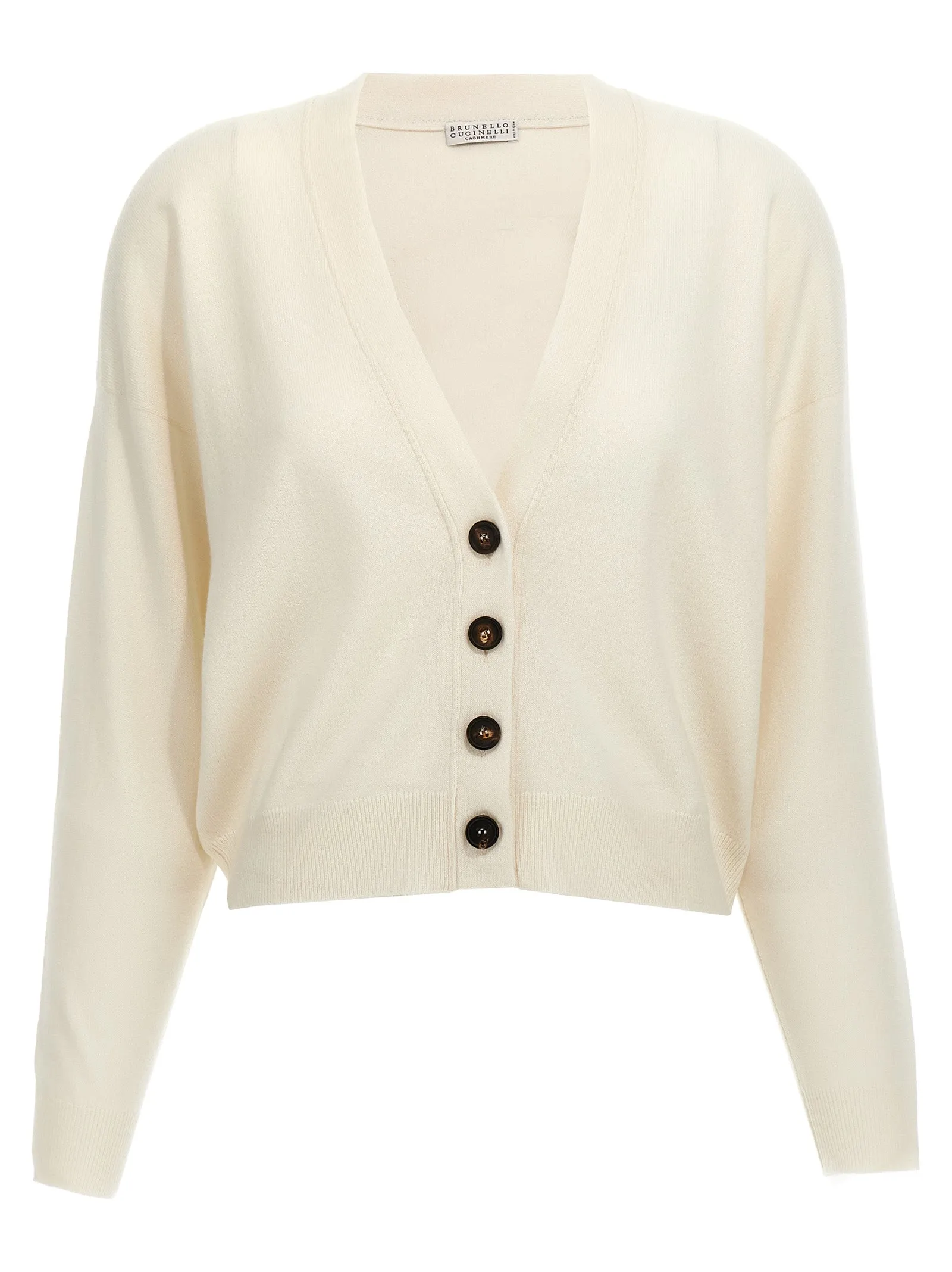 Cashmere Cardigan Sweater, Cardigans White