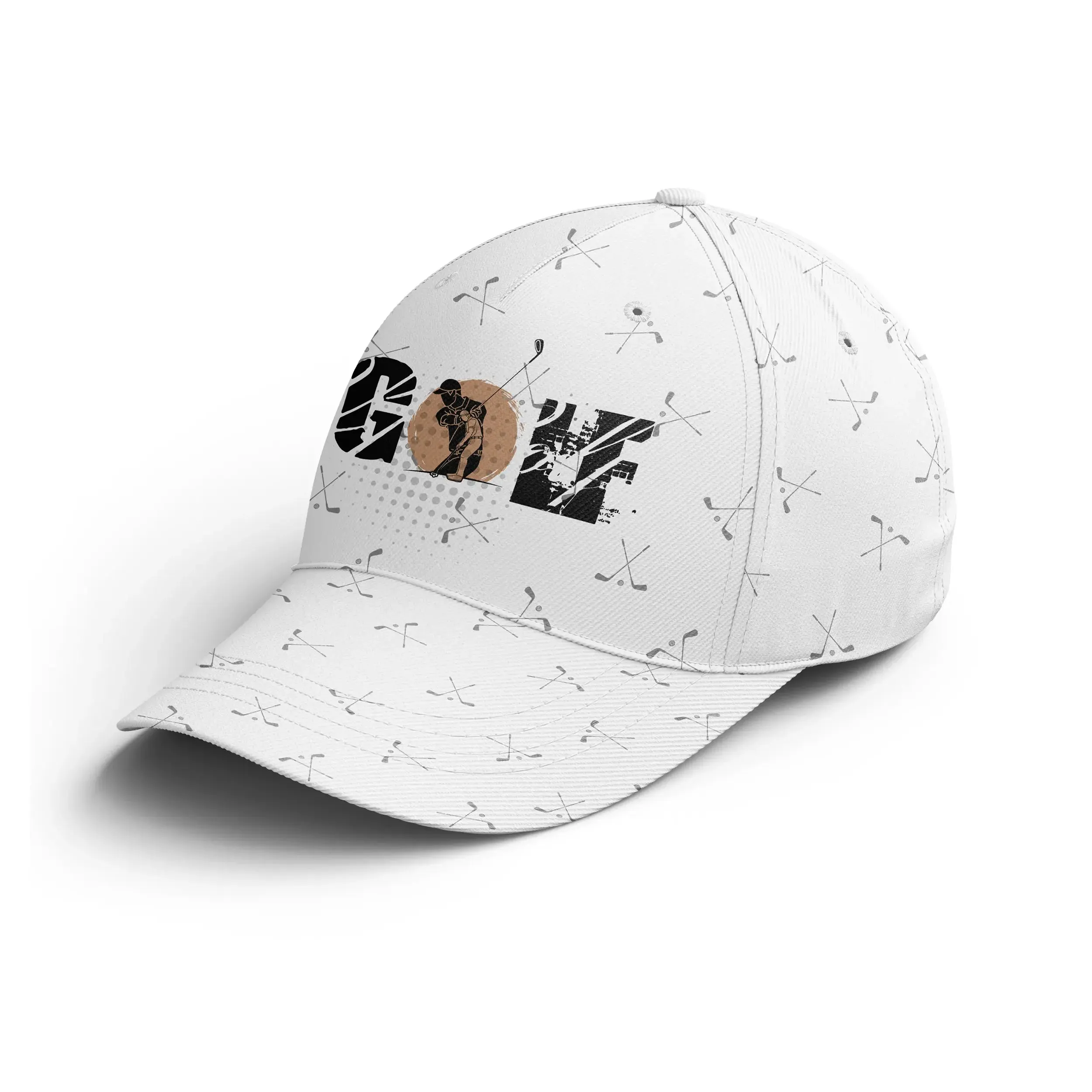 Casquette De Golf Performance, Cadeau Idéal Pour Fans De Golf, Motif Club De Golf - CT01092212