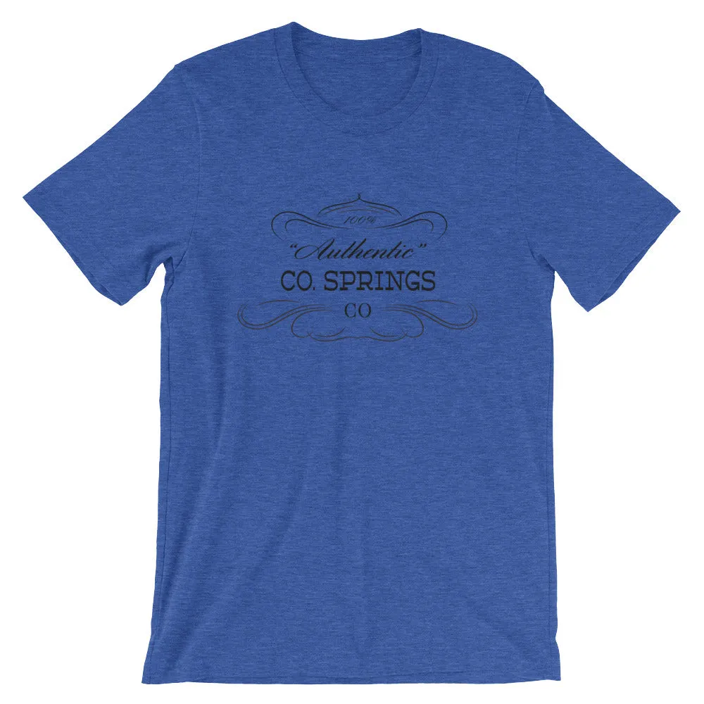 Colorado - Colorado Springs CO - Short-Sleeve Unisex T-Shirt - Authentic