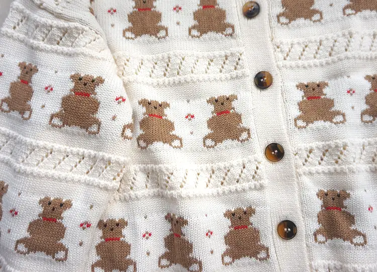 CUTE BEAR KNIT CARDIGAN SWEATER BY21060