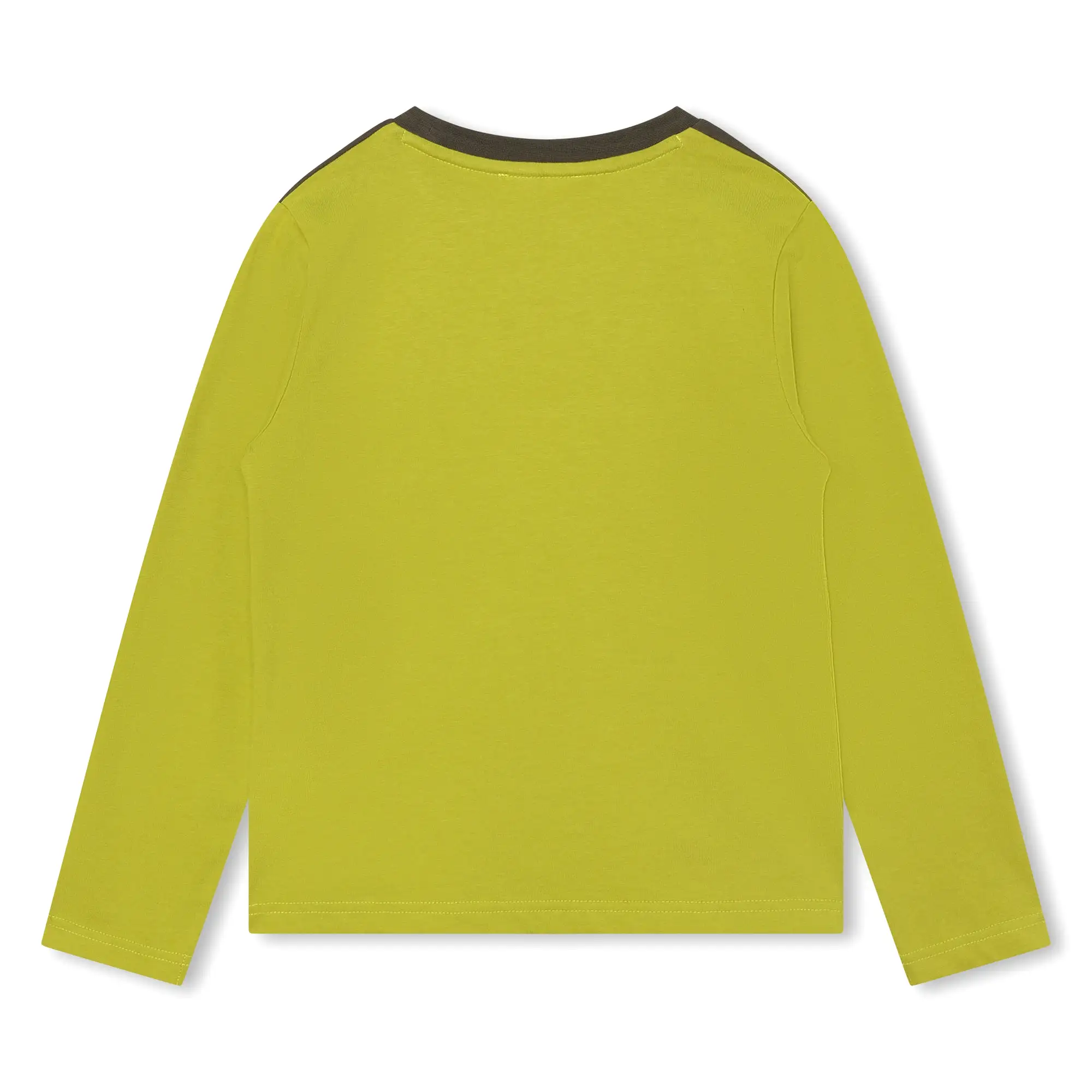 DKNY Junior boys Lime Green Organic Cotton Long Sleeves T-Shirt _D25E69-610