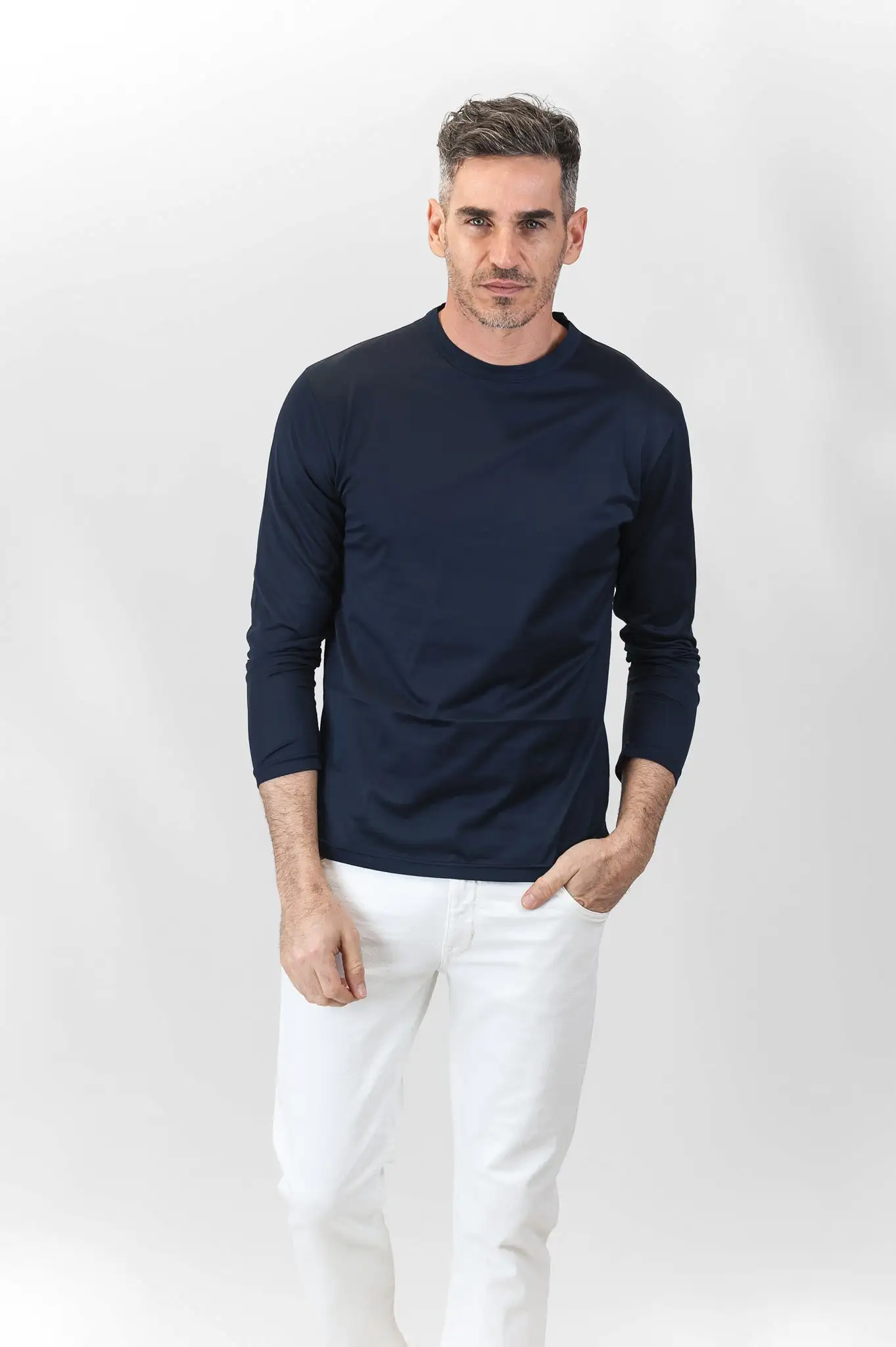 Elié Long Sleeves t-shirt (dark blue)