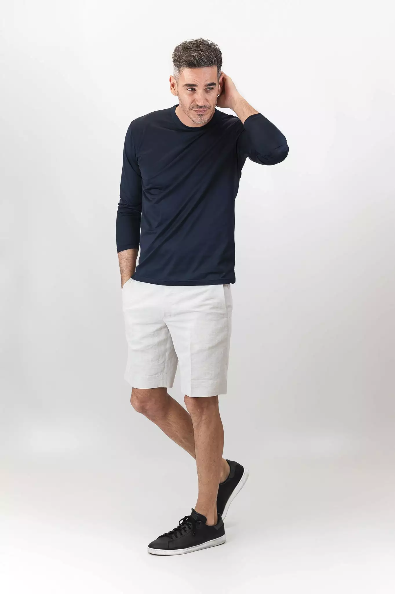 Elié Long Sleeves t-shirt (dark blue)