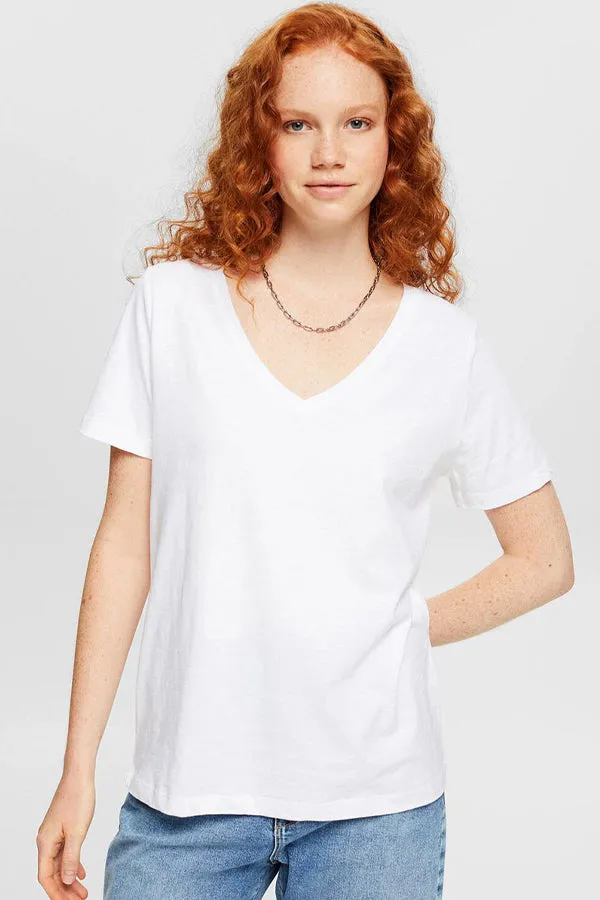 Esprit Relaxed V-Neck T-Shirt