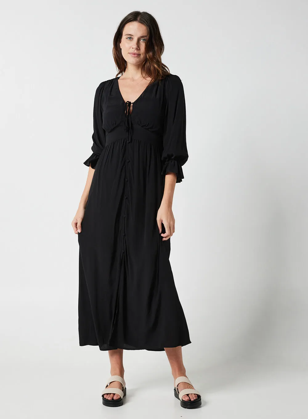 Evangeline Dress-Black