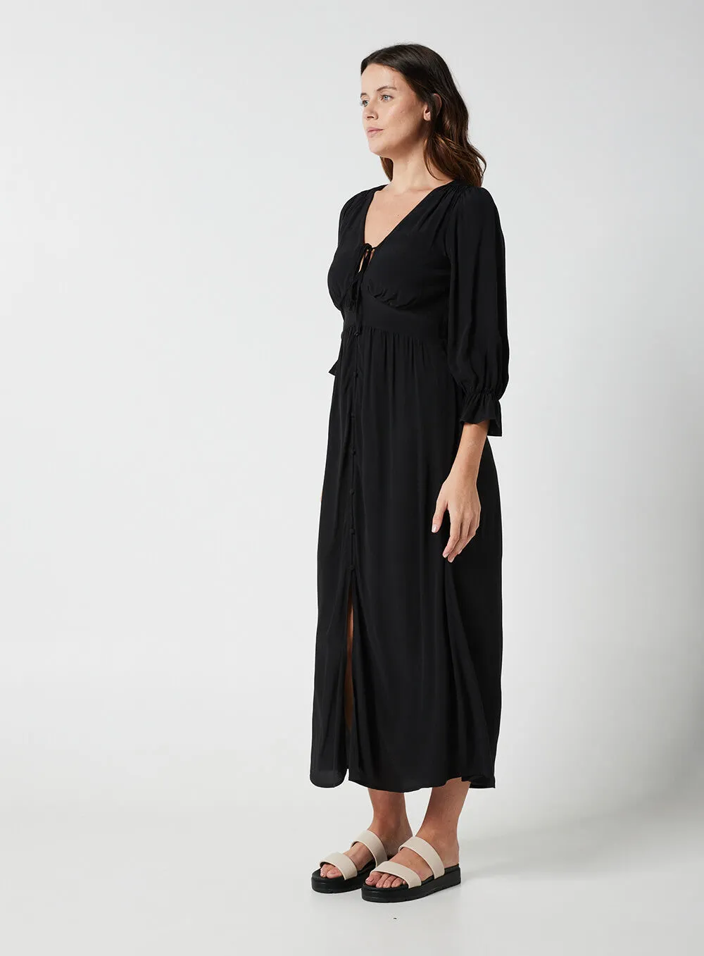 Evangeline Dress-Black