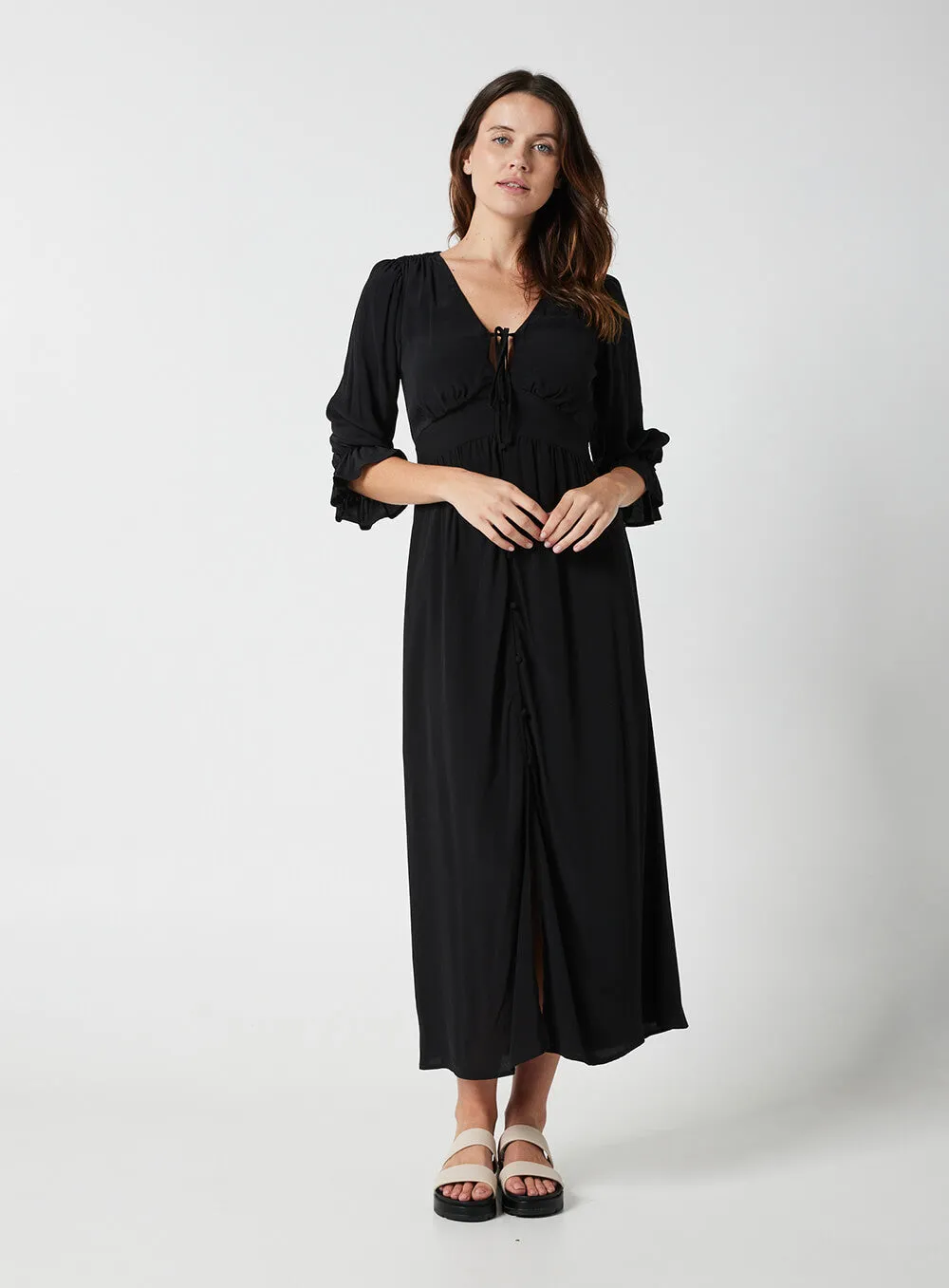 Evangeline Dress-Black