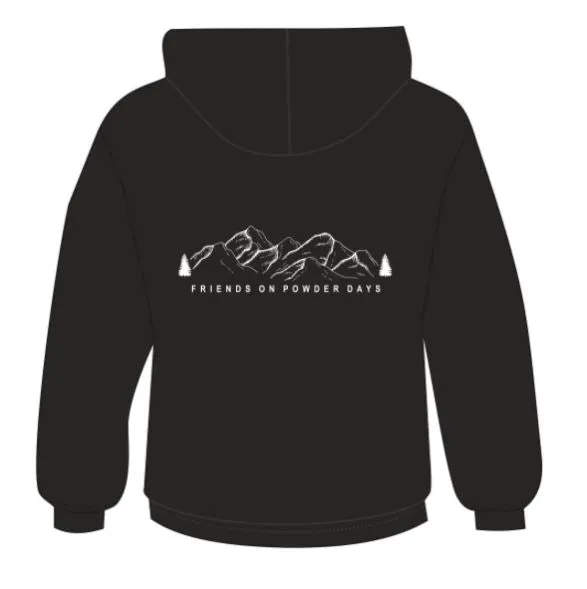 Friends On Powder Days Kids Ski/Snowboard Hoodie - Unisex