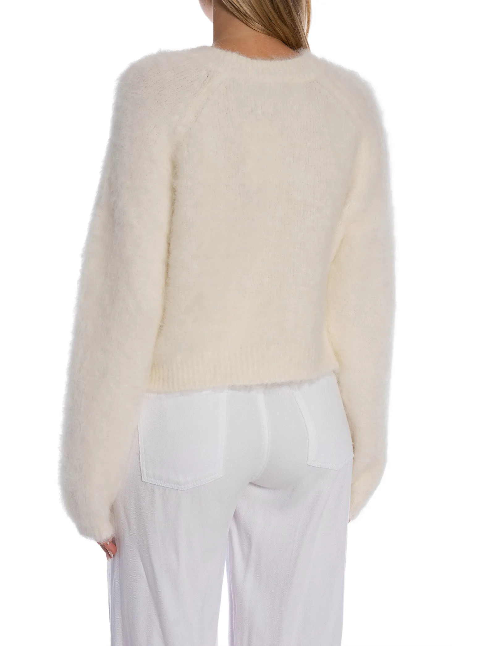 GESTUZ SWEATER SABI SHORT PULLOVER EGRET