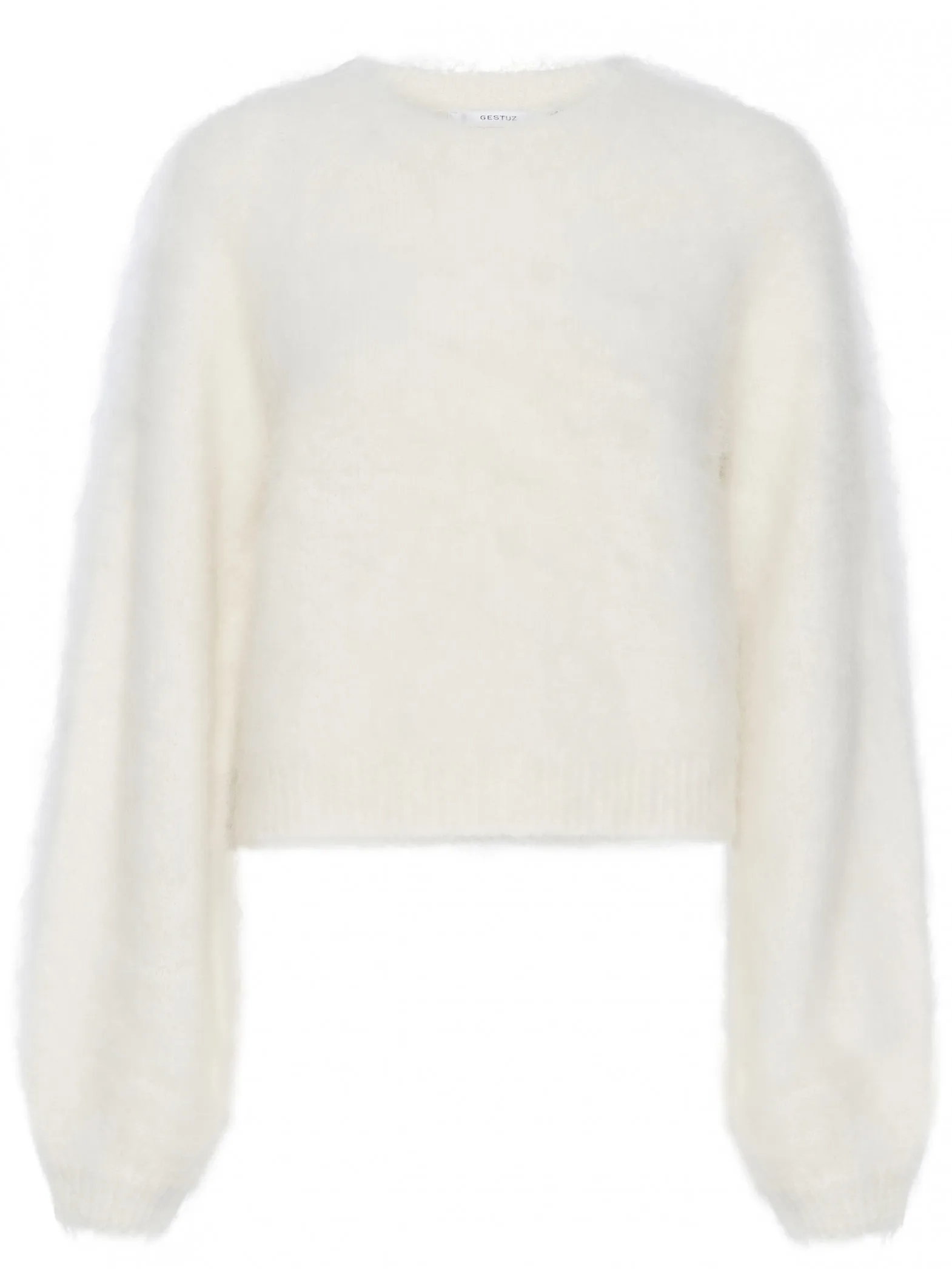 GESTUZ SWEATER SABI SHORT PULLOVER EGRET