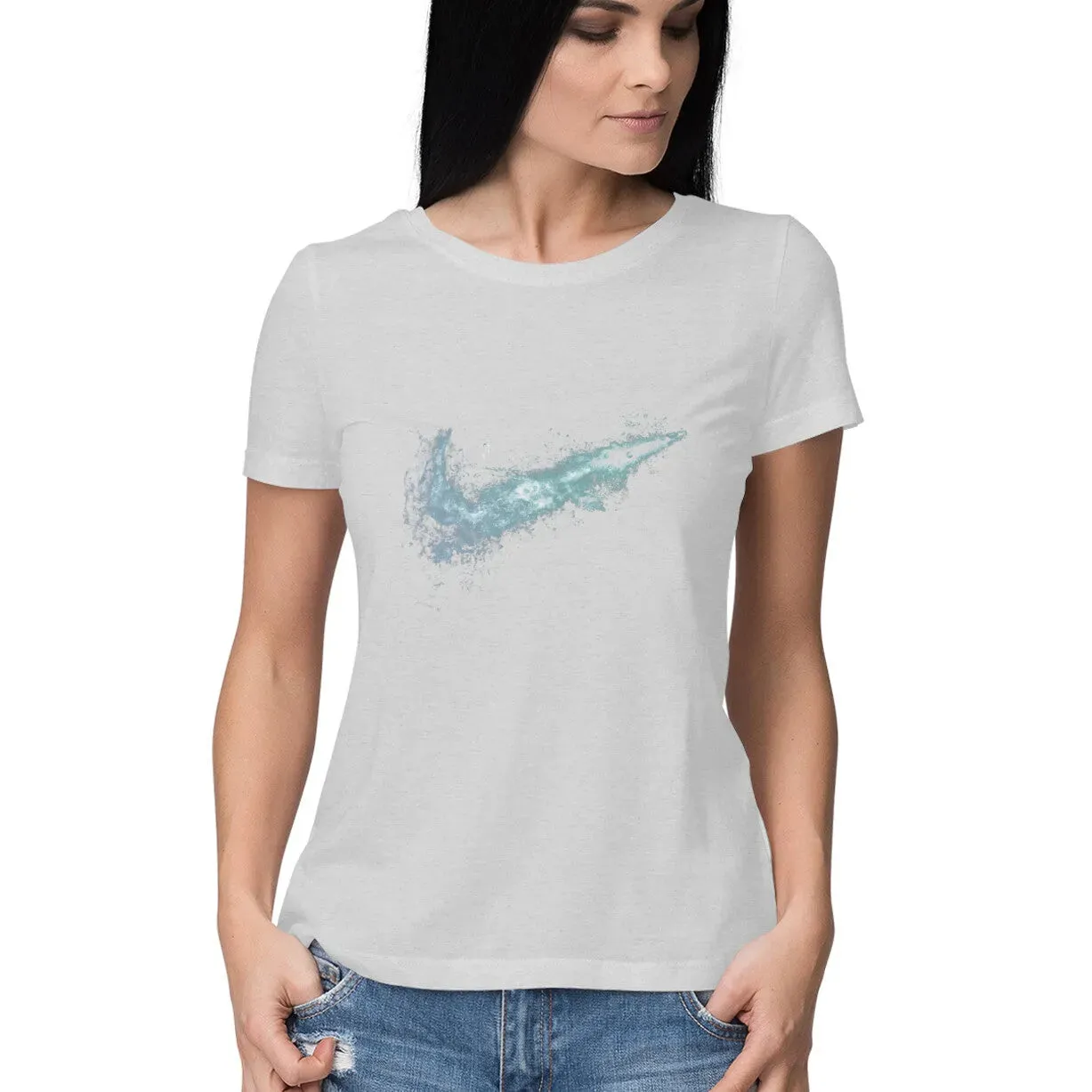 Graphy Half Sleeves Cotton T-shirt for Women