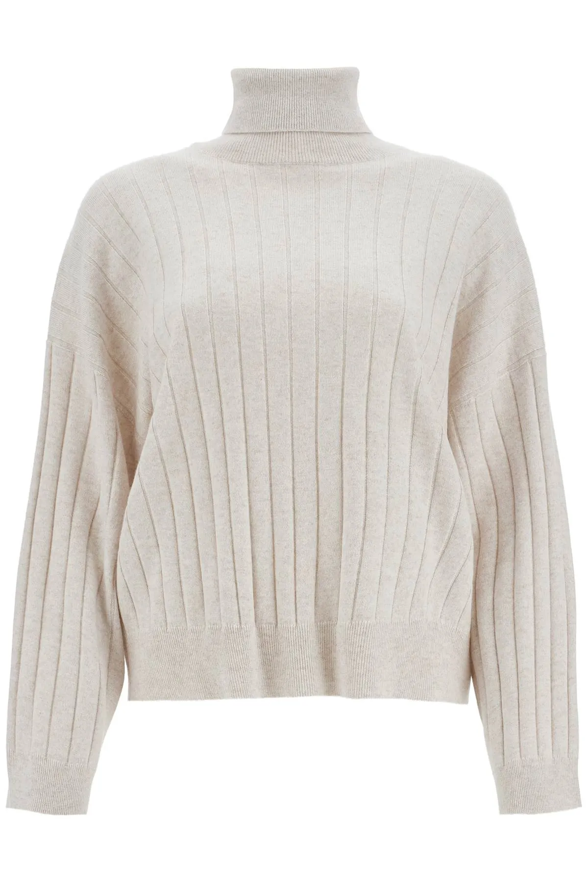 HIGH-NECK CASHMERE PULLOVER SWEATER