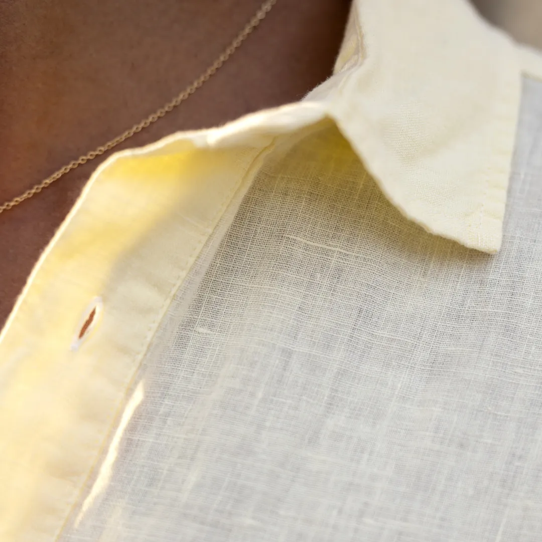 Hoffman Linen Shirt in Limoncello