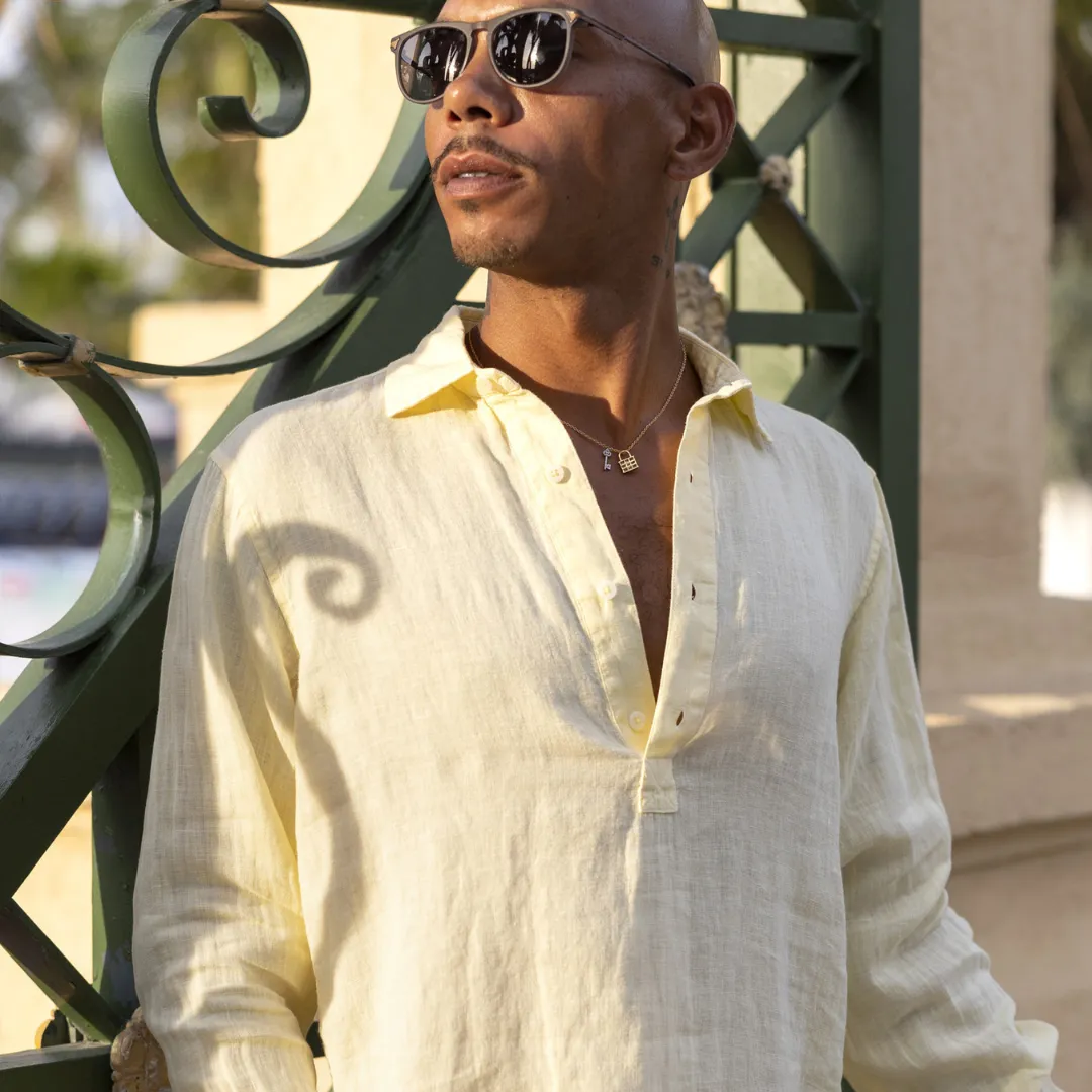 Hoffman Linen Shirt in Limoncello