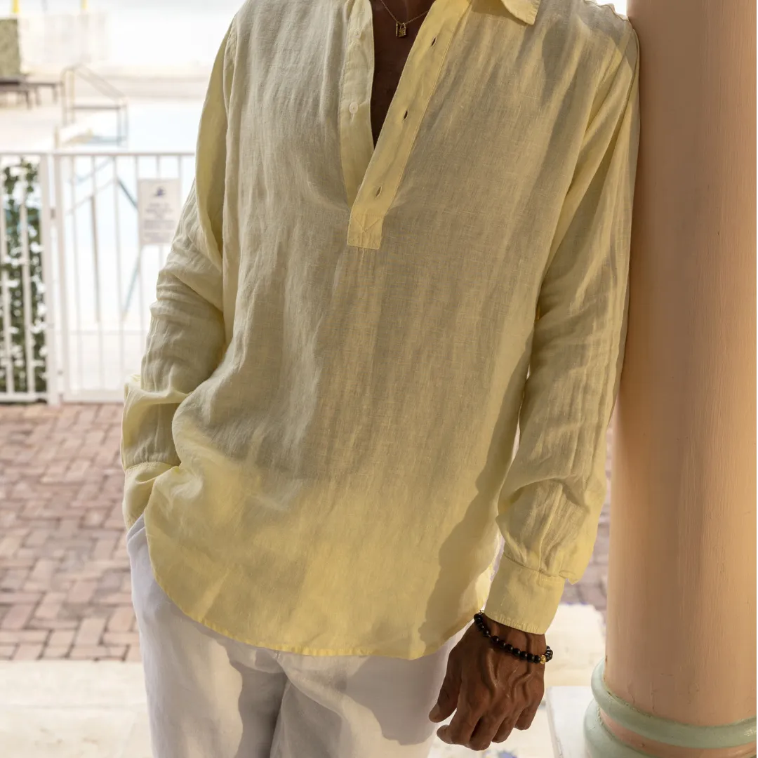 Hoffman Linen Shirt in Limoncello