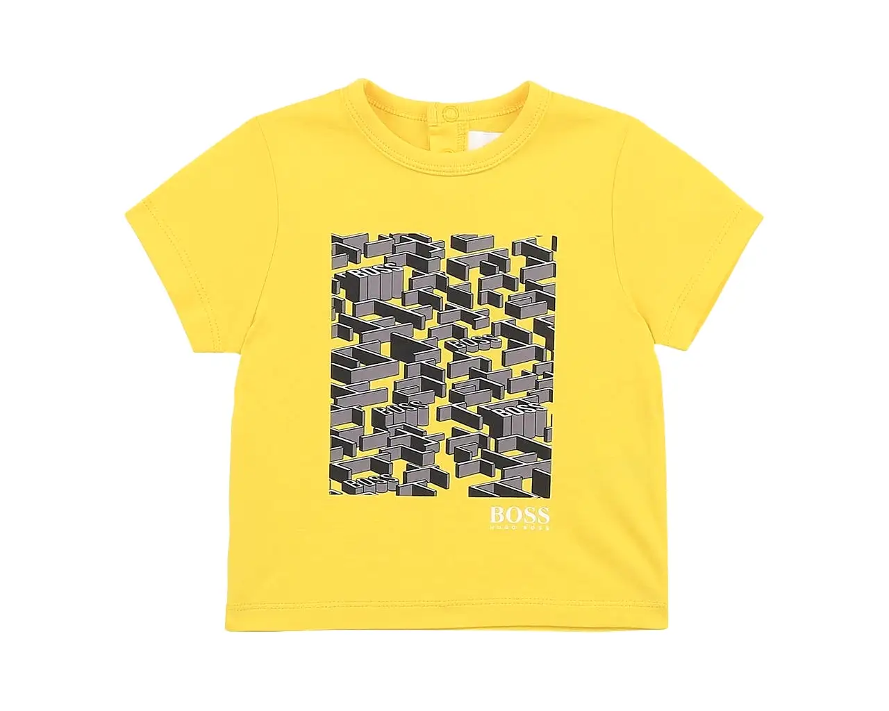 Hugo Boss Baby's J05835 553 Short Sleeves T-Shirt Yellow