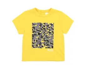 Hugo Boss Baby's J05835 553 Short Sleeves T-Shirt Yellow