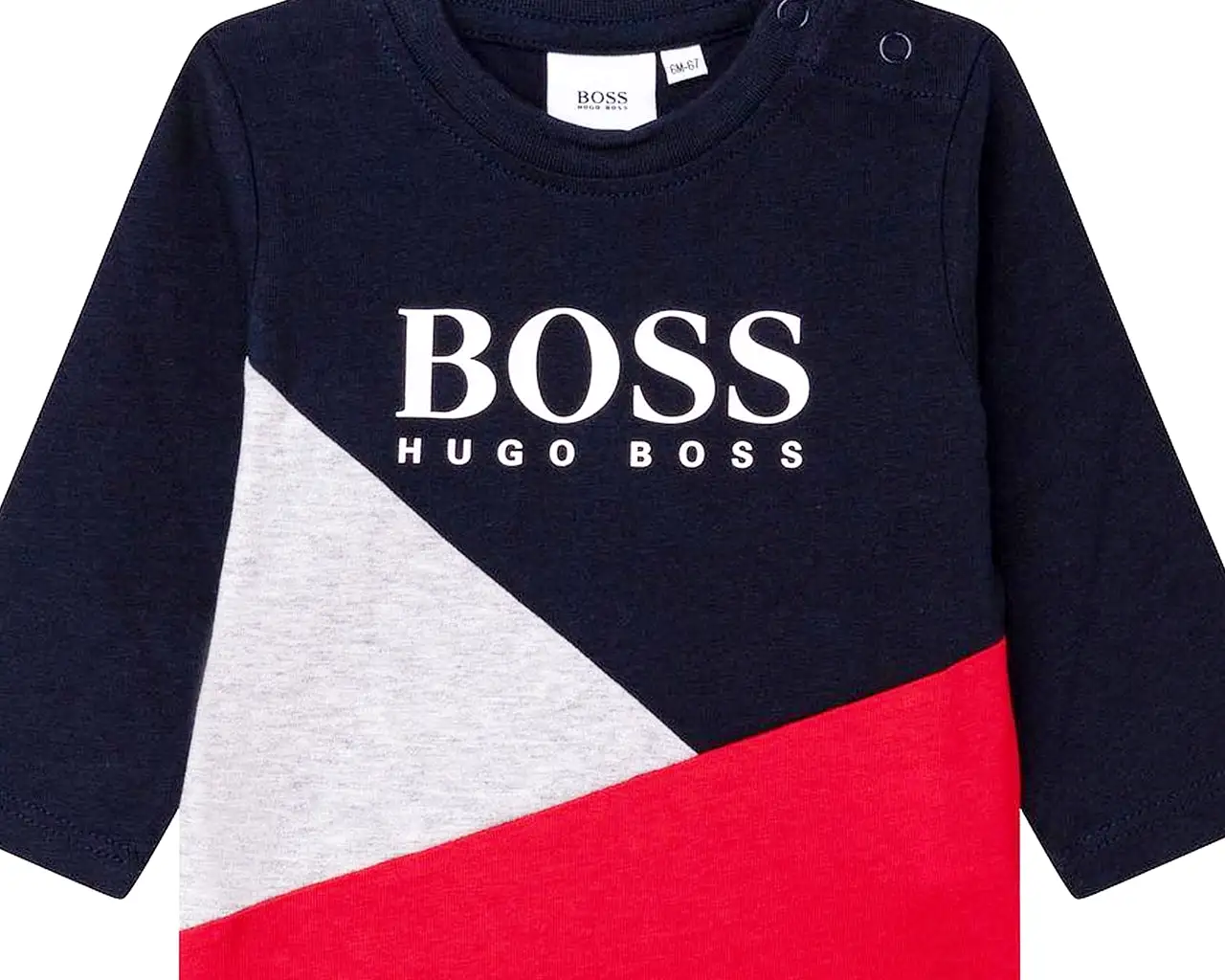 Hugo Boss Baby's J05873 849 Long Sleeves T-Shirt Blue