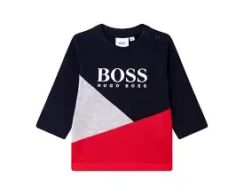 Hugo Boss Baby's J05873 849 Long Sleeves T-Shirt Blue