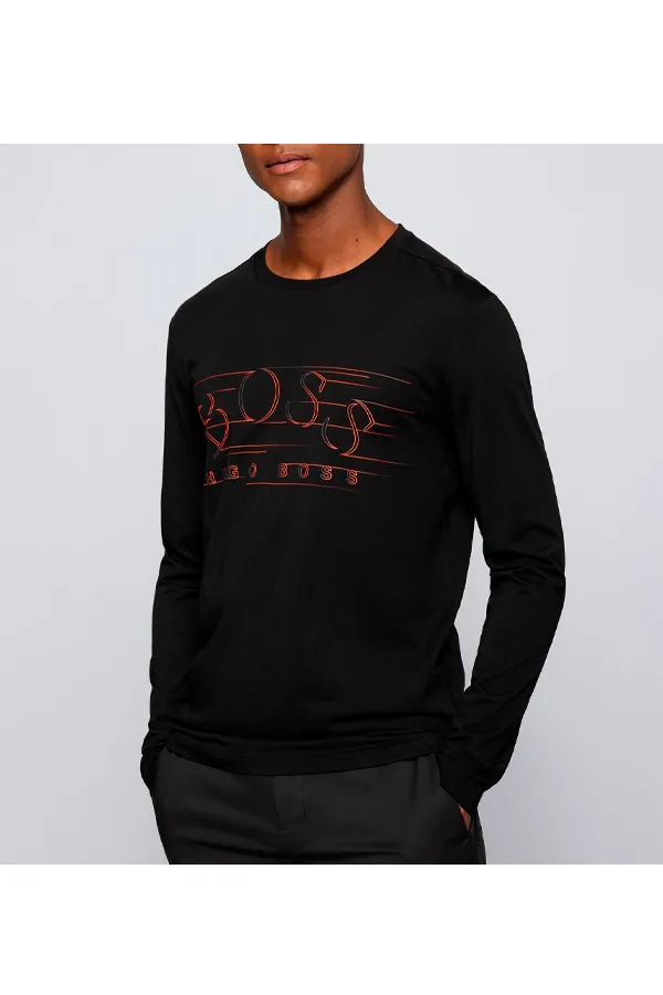 Hugo Boss Big Logo L/S Tee Black