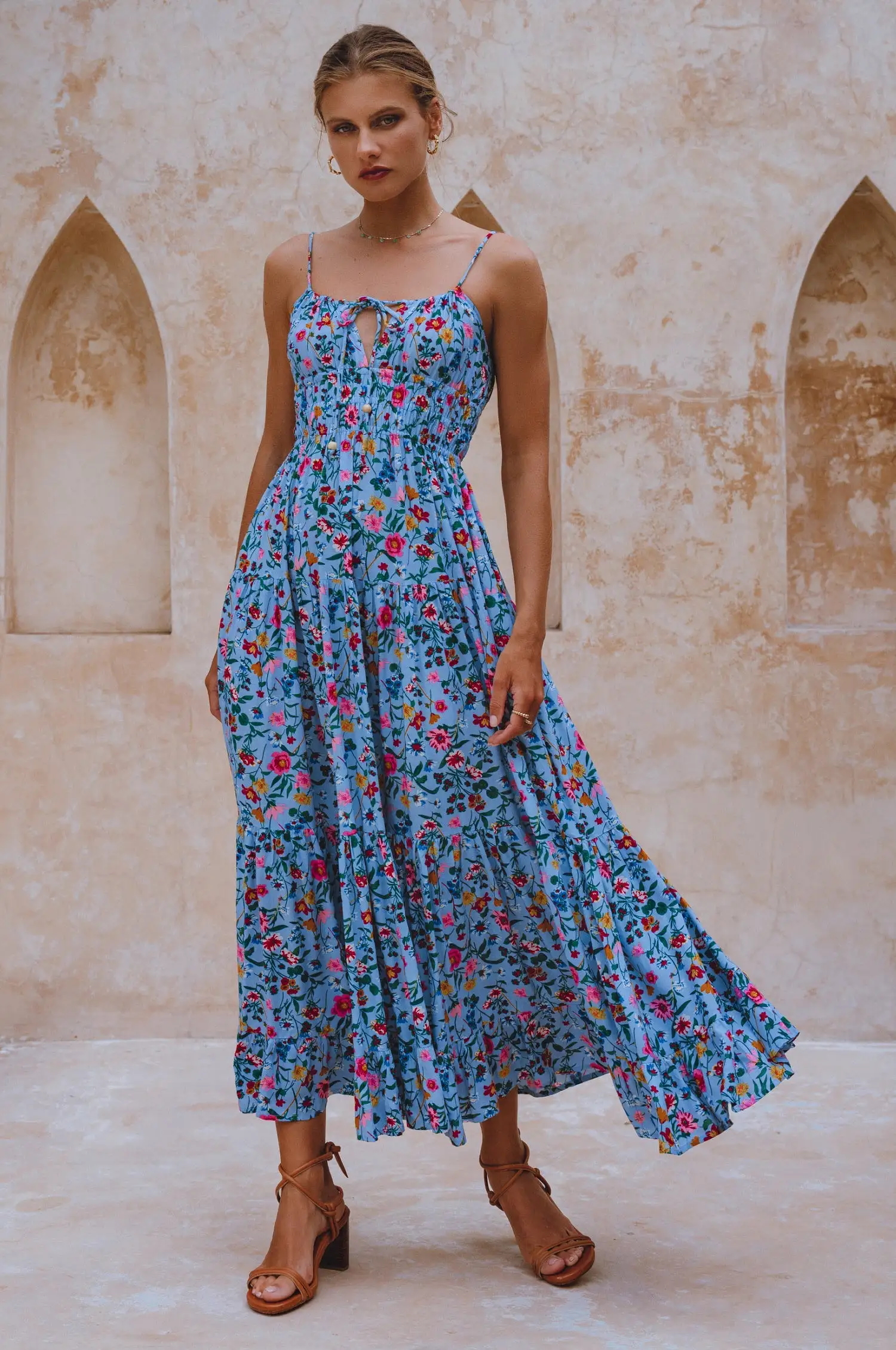 Isadora Tiered Maxi Dress