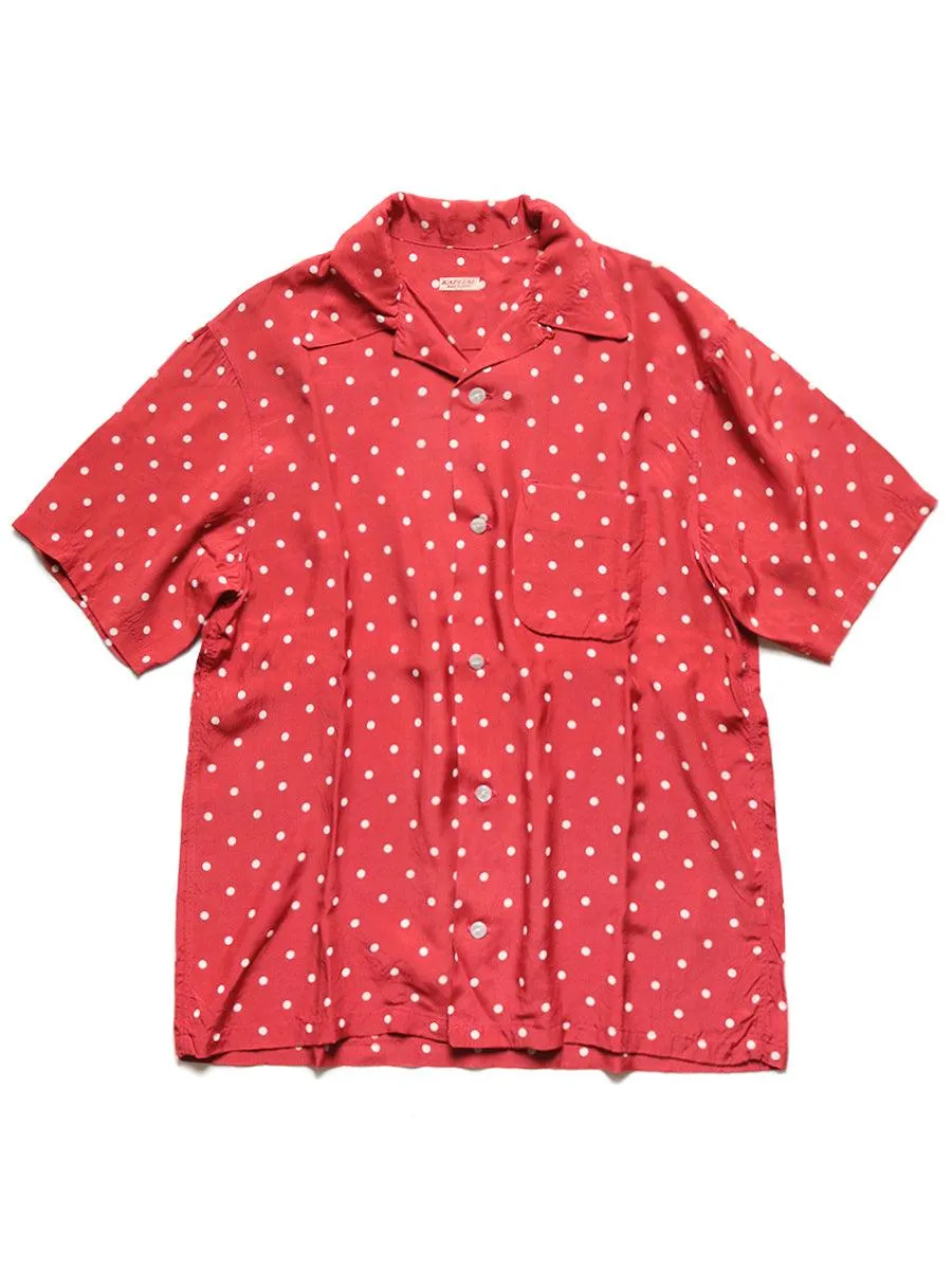 Kapital Rayon Polkadot Discharge pt Aloha Shirt   (short sleeves) Ls _K2004SS153