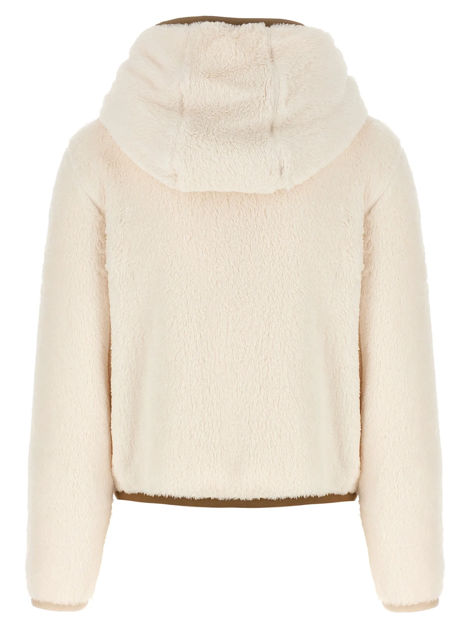 Logo Hooded Cardigan Sweater, Cardigans White