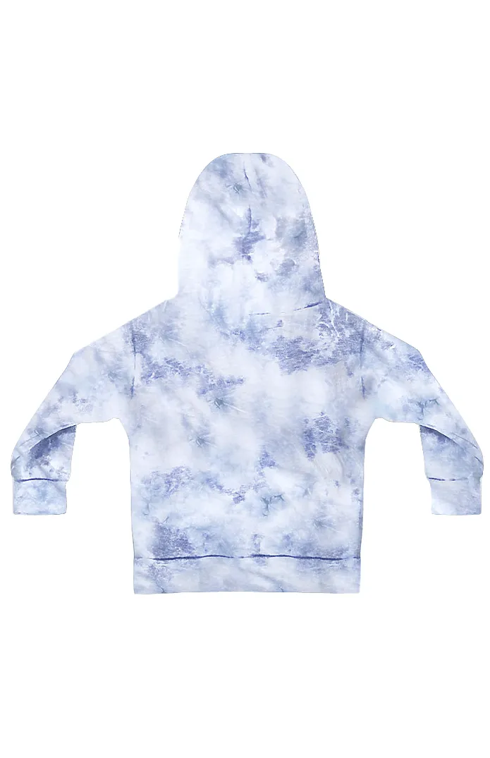 NEW! Toddler Fleece Cloud Tie Dye Hooded Sweatshirt Made in USA 3699CTD