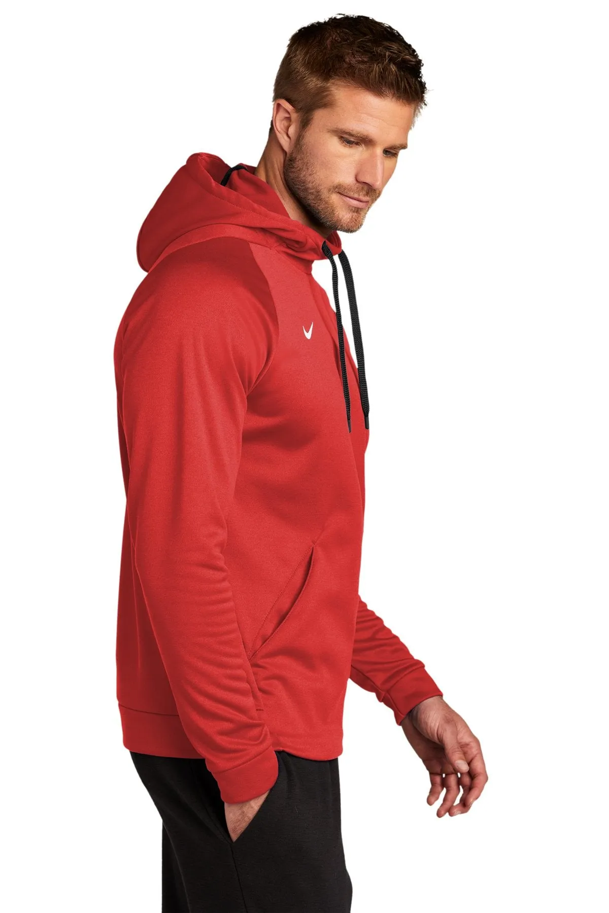 Nike Therma-FIT Pullover Fleece Hoodie Team Scarlet CN9473