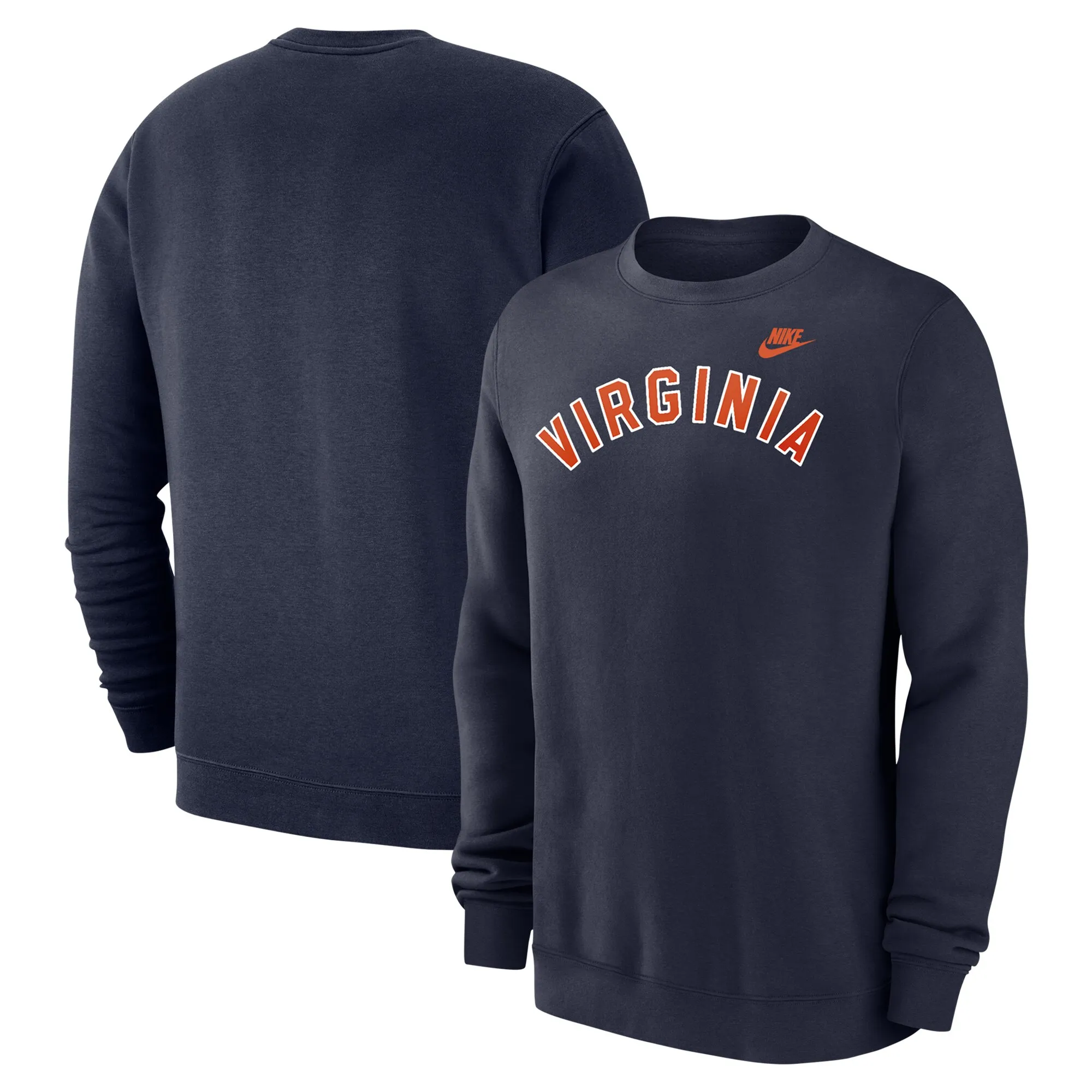 Nike Virginia Cavaliers Navy Vintage Club Fleece Pullover Sweatshirt