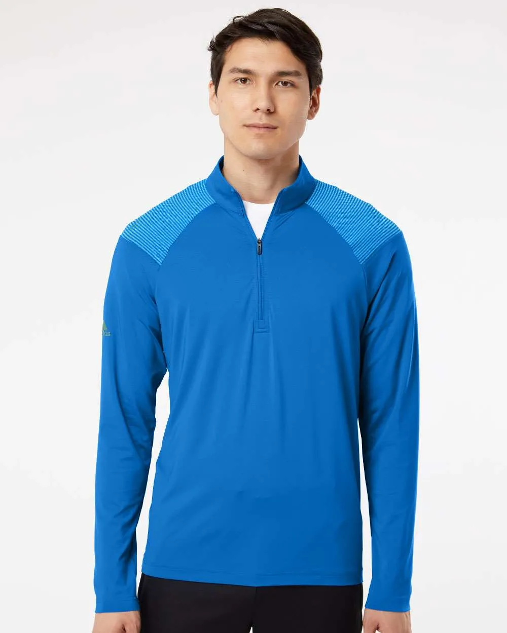 OUTLET-Adidas Shoulder Stripe Quarter-Zip Pullover