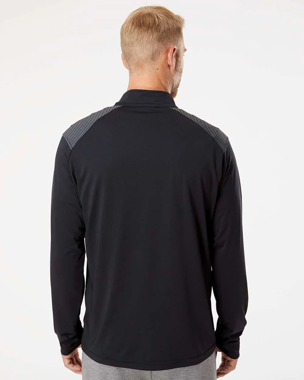 OUTLET-Adidas Shoulder Stripe Quarter-Zip Pullover